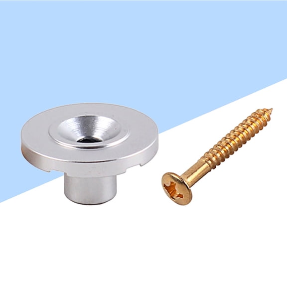 IDEANATEGRATE Bass Guitar Hardware 1 Set Metal Guitar String Retainer Bars Silver Tone Improvement