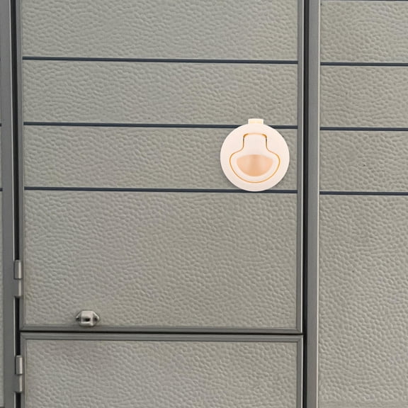 IDEANATEGRATE Beige Nylon Round Pull Ring 1Pack for Camper Door Latch 6.20X6.20X4.00In
