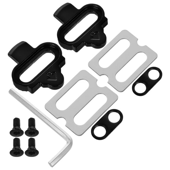 IDEANATEGRATE Bike Pedal Cleats 1 Set Assorted Color Lightweight 3.50X3.00X0.10CM
