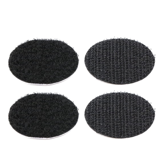 IDEANATEGRATE Black 5cm Round Adhesive Rug Anchors Carpet Grippers 30 Pack