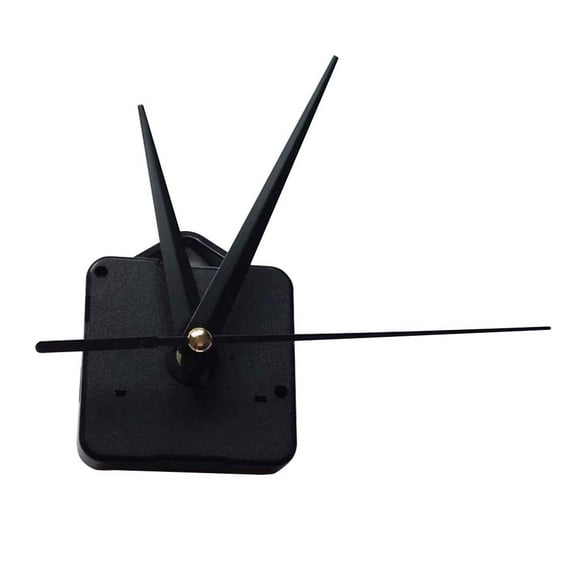 IDEANATEGRATE Black Clock Movement Kit 1 Set Mute Operation High Precision for Wall and Desk Clocks