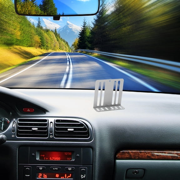 IDEANATEGRATE Bracket 2Pcs Silver Iron Car Audio Installation 3.0x2.8x1.0in