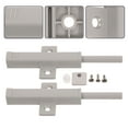 thumbnail image 1 of IDEANATEGRATE Cabinet Closer Latch 2Sets 14x5cm Dark Grey Push To Open Latch For Home Use Abs Plastic, 1 of 8