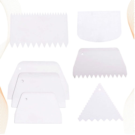 IDEANATEGRATE Cake Grinding Tools 7Pcs Baking Utensils with Triangular Shape for Professional Bakers