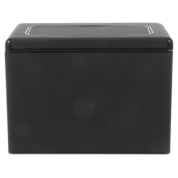 IDEANATEGRATE Car Trash Can Bin with Lid 1Pack for Road Trips and Home Office Use 16.3X10.0X7.1in