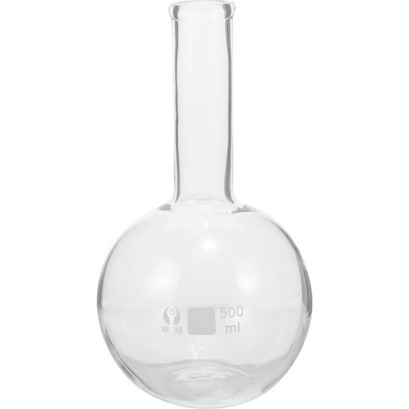IDEANATEGRATE Clear Glass Laboratory Flask Scientific Experiment Jar 500ml