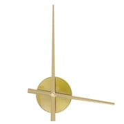 IDEANATEGRATE Golden Metal Clock Motor Kit with Plastic Parts for Clock Making, Repair and Replacement