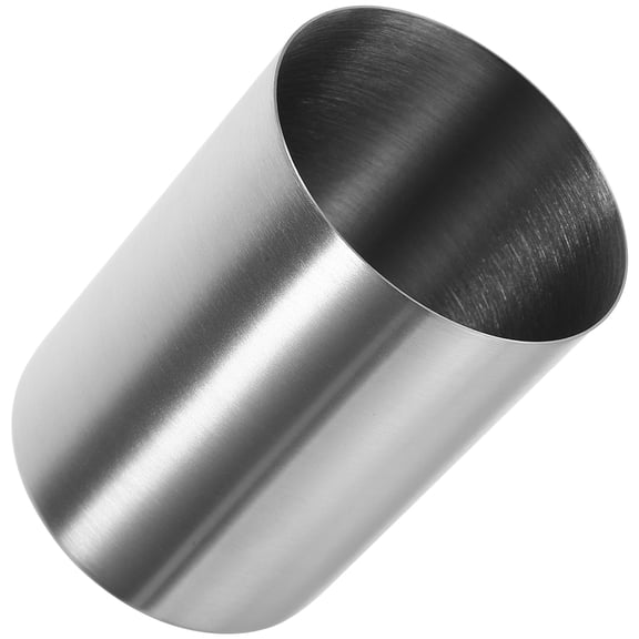 IDEANATEGRATE Cylindrical Stainless Steel Cup Silver 300ml Multi-use for Home and Travel 1Pcs