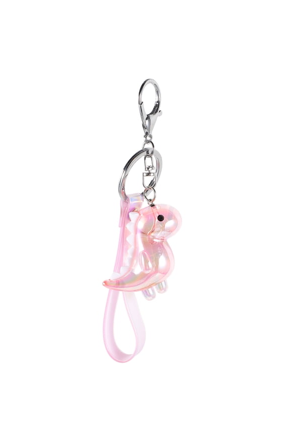 Dinosaur Keychain 1Pc Pink Acrylic Dinosaur Shaped For Car Keys