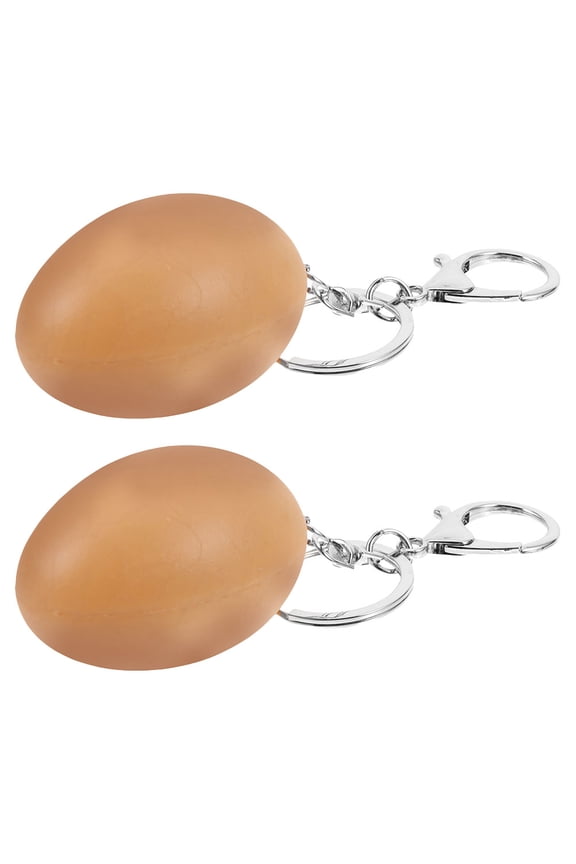 Easter Egg Keychain 2Pcs Decorative Key Accessory Novelty Design for Festive Occasions 4.72X1.57X1.57in