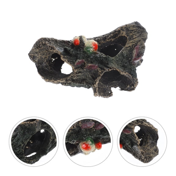 IDEANATEGRATE High Realism Resin Floating Log for Betta Fish Hideaway Aquarium Decor