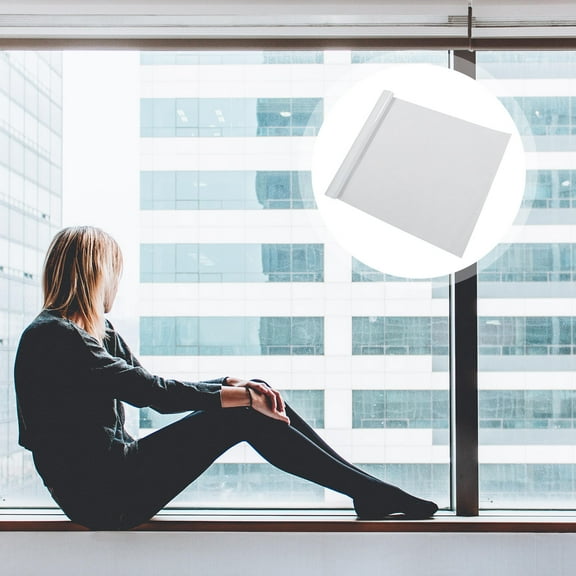 IDEANATEGRATE Frosted Window Film 1Pack Transparent PVC UV Blocking for Home and Office Use