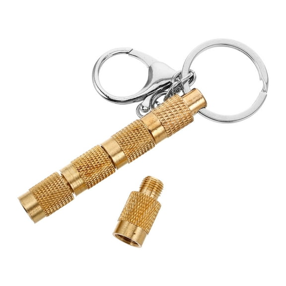 IDEANATEGRATE Golden Brass Tire Deflator Kit 1 Set for Multi-functional Tool Use in Offroad and Rugged Scenarios
