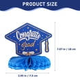 thumbnail image 1 of IDEANATEGRATE Honeycomb Centerpiece 9pcs for Graduations Sky-Blue Gold Paper Party Atmosphere 7.5x7.5x18cm, 1 of 8