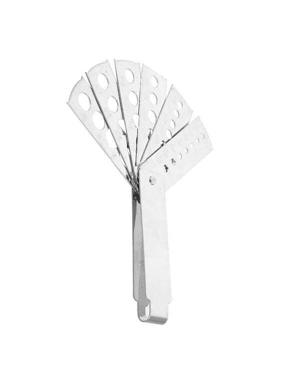 Jewel Measuring Tool Plated Silver Stainless Steel Portable for Gemologists and Events 1Set