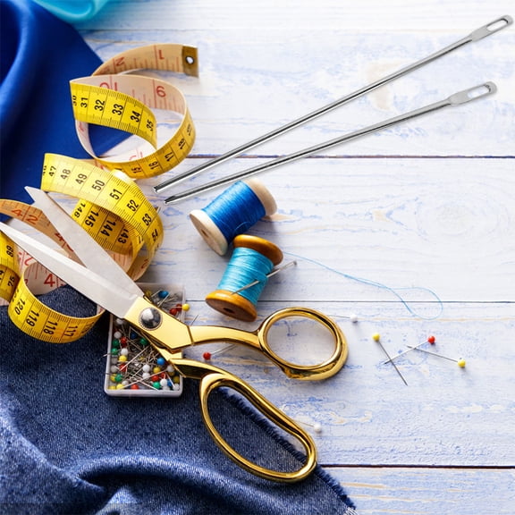 IDEANATEGRATE Large Straight Head 6Pcs Drawstring Threader Tools Diy Enthusiasts Silver