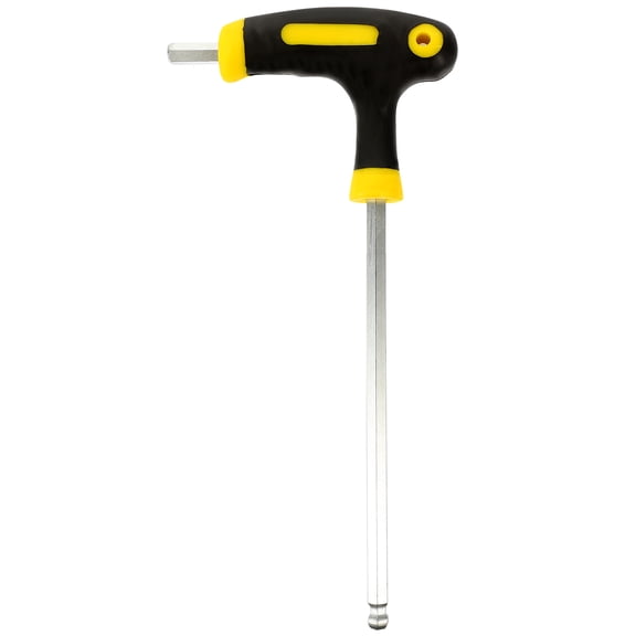 IDEANATEGRATE Long Arm T Handle Key Tool for Automotive and Woodworking Maintenance in Plated Silver