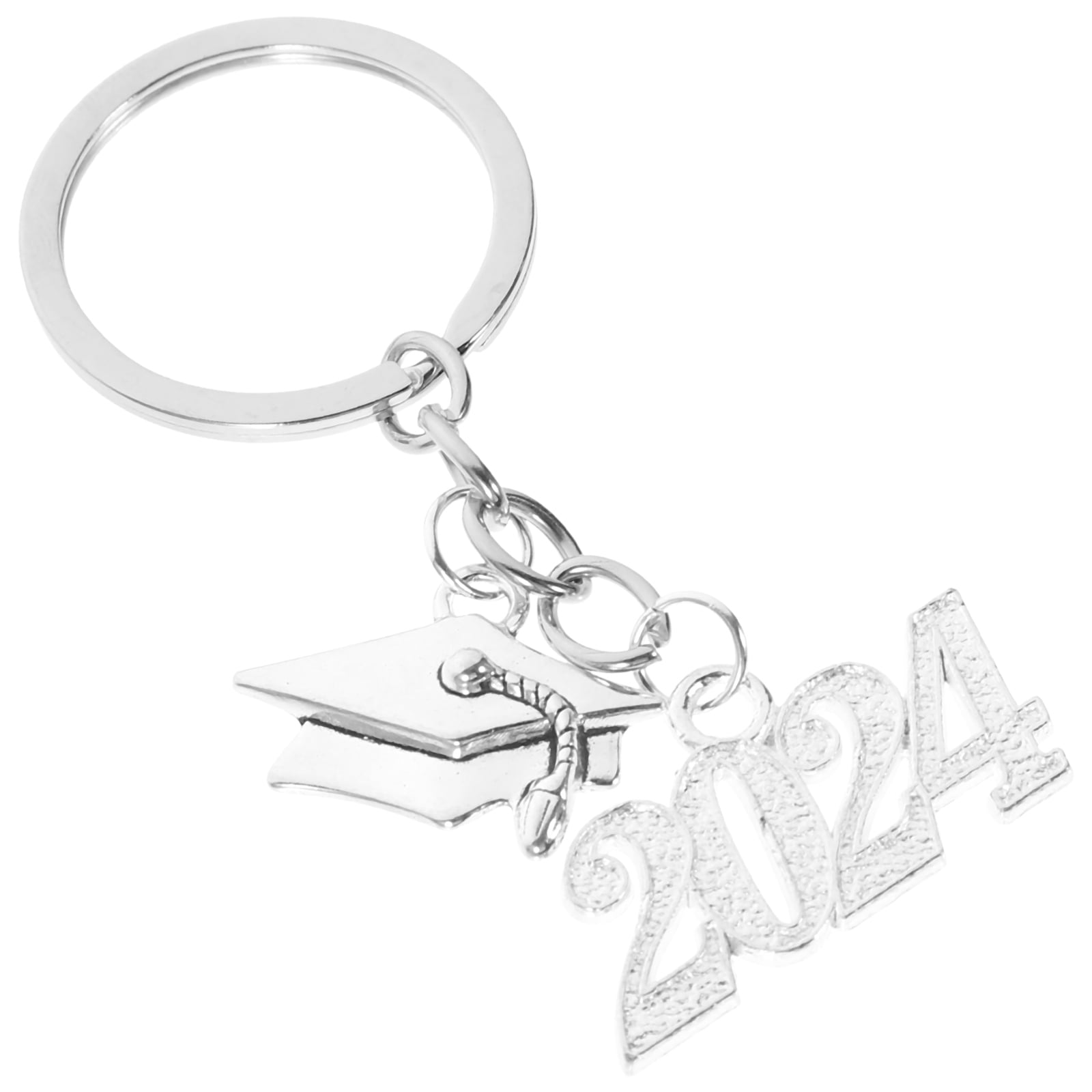 IDEANATEGRATE Metal Graduation Cap Key Pendants 1Pcs Silver Color ...