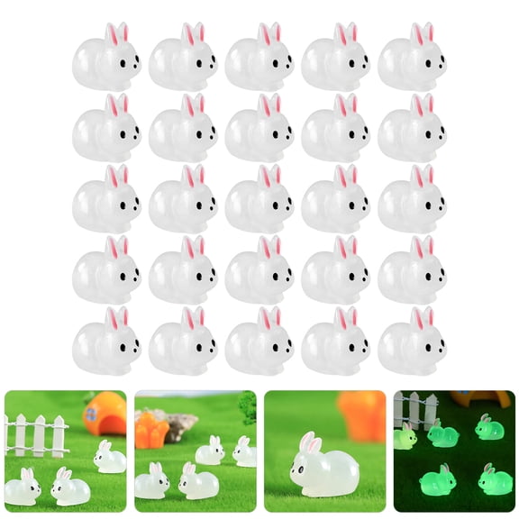 IDEANATEGRATE Mini Resin Animal Tiny Resin Figures 40Pcs for Cabinet Scene Decoration Micro Landscape 0.91X0.71X0.59In