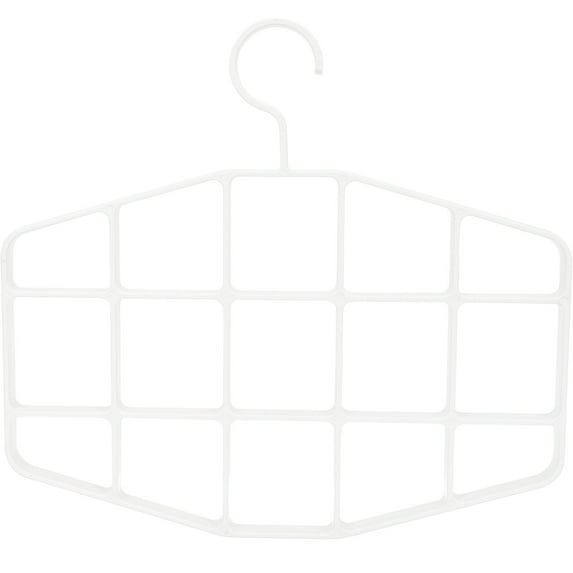 IDEANATEGRATE Multi Function Belt Hanger 35x32 5in White Color ABS Material for