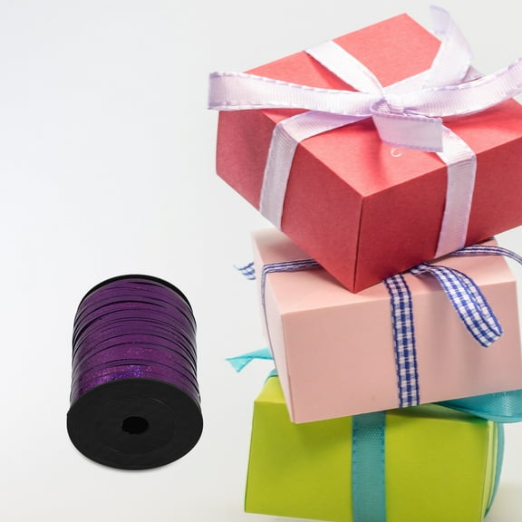 IDEANATEGRATE Purple Plastic Curling Ribbon 1 Roll for Festive Occasions Wrapping and Crafts