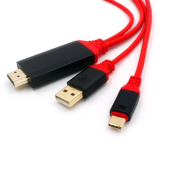 IDEANATEGRATE Red 1 Type-C to Adapter Charging Cable 1Pcs for Daily Use