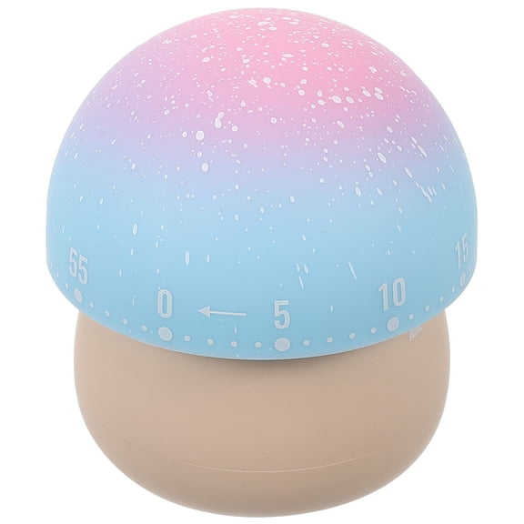 IDEANATEGRATE Rotating Timer Kitchen Timer Plastic Mushroom Shape Countdown Timer for Cooking 1Pack