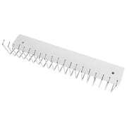 IDEANATEGRATE Tie And Belt Rack 1Set Wall Mounted Hanger White Wood Iron For Closet Organization