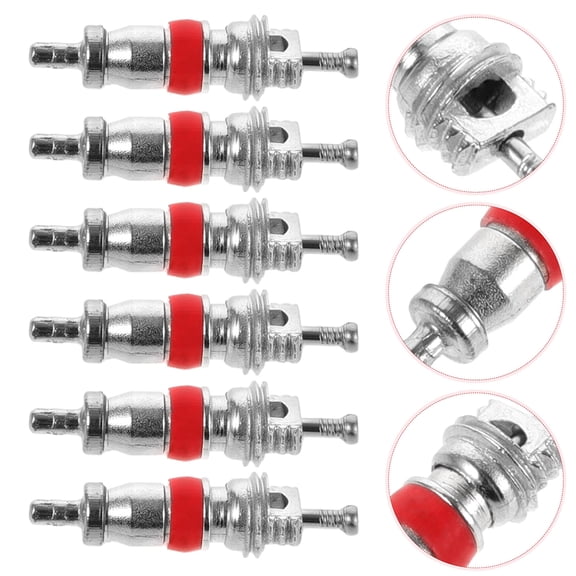 IDEANATEGRATE Tire Valve Core 200Pcs Zinc Alloy for Car and Motorcycle Tire Maintenance