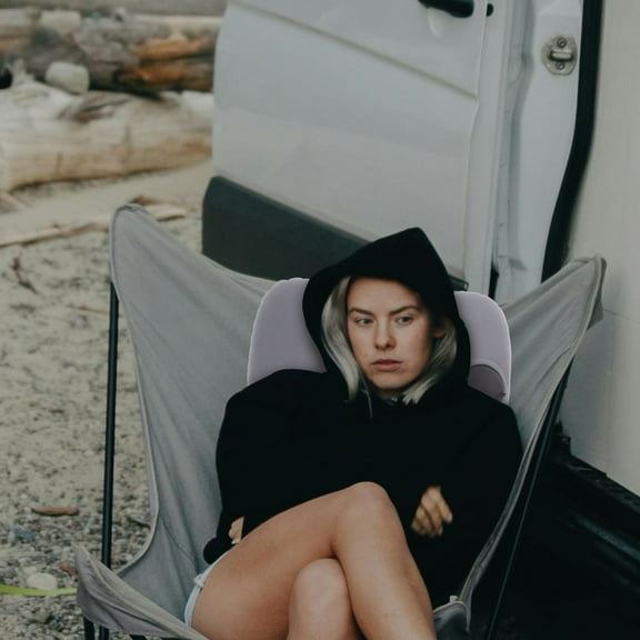 IDEANATEGRATE Travel Pillow Inflatable Airplane 1Pack Flocking For Travelers To Use On Planes And Trains