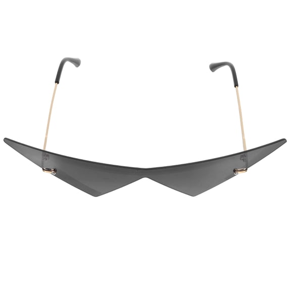 IDEANATEGRATE Triangle Sunglasses 1Set Metal And Plastic UV Protection For Hip-hop Style Unisex