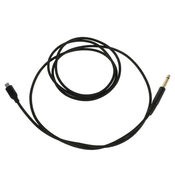 IDEANATEGRATE USB C to Guitar Cable 1Pack 78.60X0.47X0.39in Black Rectangular Copper and Aluminum Foil for Electric Guitar