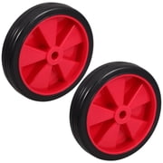 IDEANATEGRATE 2Pcs Universal Air Compressor Wheel Replacement Parts Durable Rubber Plastic for Easy Mobility