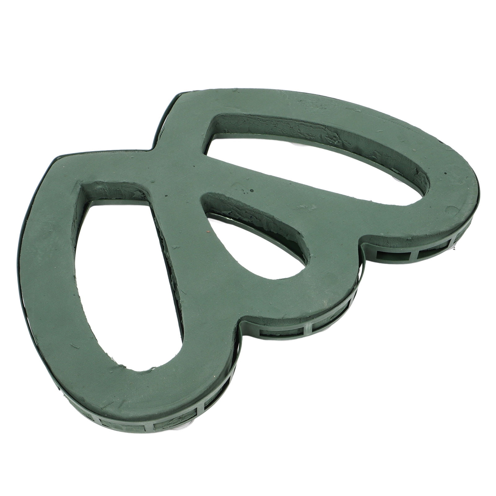 IDEANATEGRATE Wedding Car Floral Arrangement Supplies 1Pack Heart Shaped Green Plastic Foam Mud for Flower Decoration