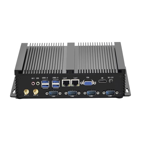 IDEARACE Powerful Mini PC, i5 CPU Office Computer, 4GB RAM, 128GB SSD, 4xCOM RS232, 2xNICs, HD, VGA, Metal Case, Windows 11 Pro