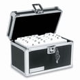 thumbnail image 1 of IDEASTREAM CONSUMER PRODUCTS Black Aluminum 550 Cards Locking Index Card File Holds, 1 of 5