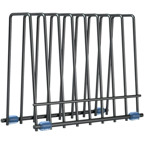 IDEATECH Reusable Storage Bags Rack, Stainless Drying Rack for Reusable Bags, Books, Makeup Brush, Black