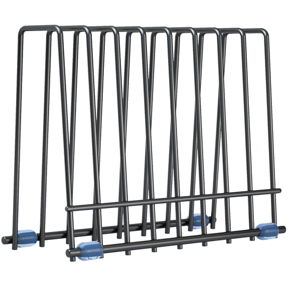 Reusable Storage Bags Rack, Stainless Drying Rack for Reusable Bags, Books, Makeup Brush, Black