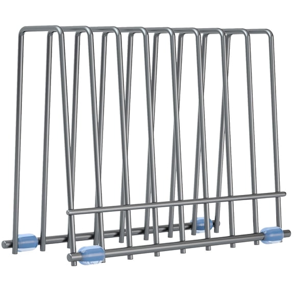 Reusable Storage Bags Rack, Stainless Drying Rack for Reusable Bags, Books, Makeup Brush, Gray