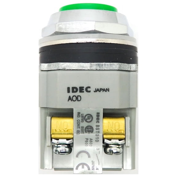 IDEC TWTD Series 30mm 2NO Green Extended Pushbutton AOD220N-G