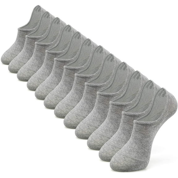 IDEGG Adult Women and Men No Show Socks Anti-Slid Athletic Casual Socks 6 Pairs