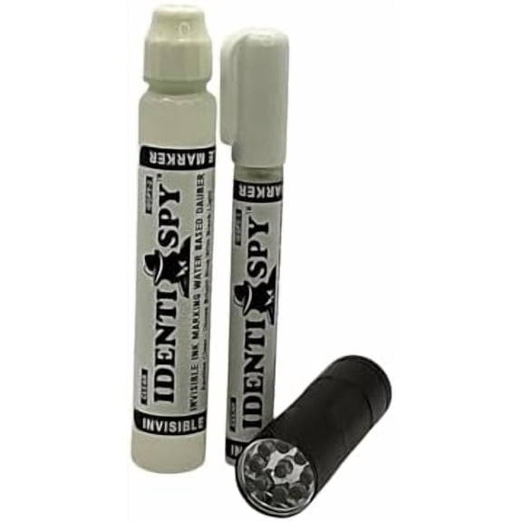 IDENTI-SPY Invisible Ink Marker & Dauber Combo With UV Light$$Art & Craft