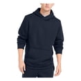 thumbnail image 1 of IDEOLOGY Mens Navy Heather Long Sleeve Crew Neck Draw String Pullover Sweater L, 1 of 2