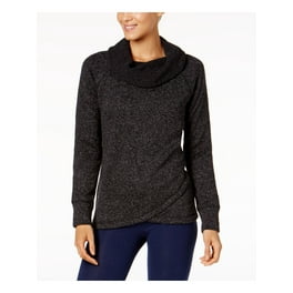 Ideology Womens Cowl Neck Fleece Pullover Sweater Walmart
