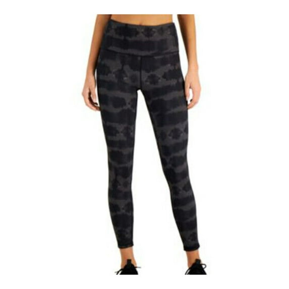 IDEOLOGY Womens Black Moisture Wicking Tie Dye Active Wear High Waist Leggings XS