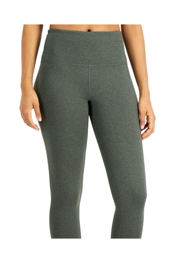 Womens Gray Moisture Wicking UPF 50+ Heather Active Wear High Waist Leggings XXL