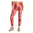 thumbnail image 1 of IDEOLOGY Womens Red Stretch Pocketed High Waist Leggings M, 1 of 4