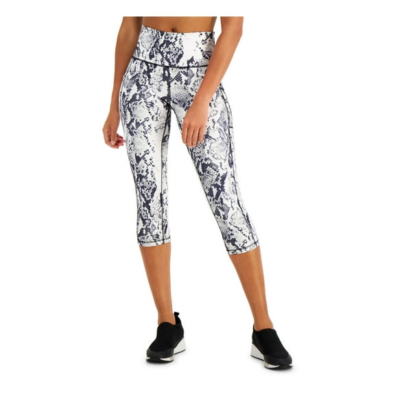 IDEOLOGY Womens White Stretch Moisture Wicking Pocketed Compression Upf50 Flat Seems Active Wear High Waist Leggings XL