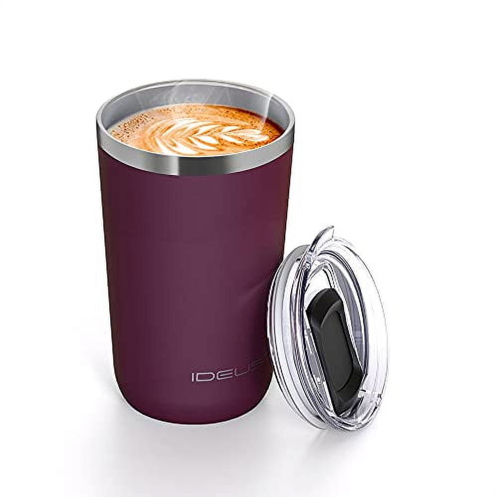 Ideus 20 oz Tumbler, Travel Coffee Mug with Splash Proof Sliding Lid,  Double Wall Stainless Steel Va…See more Ideus 20 oz Tumbler, Travel Coffee  Mug