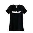 thumbnail image 1 of IDGAF I Don't Give A F*CK Women's Fashion Relaxed T-Shirt Tee Heather Black X-Large, 1 of 5